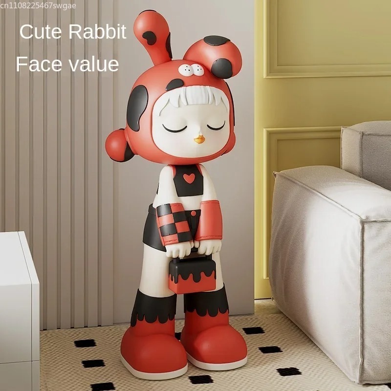 Home Decor Store - Statua di Ragazza Cartoon Artistica, Modello