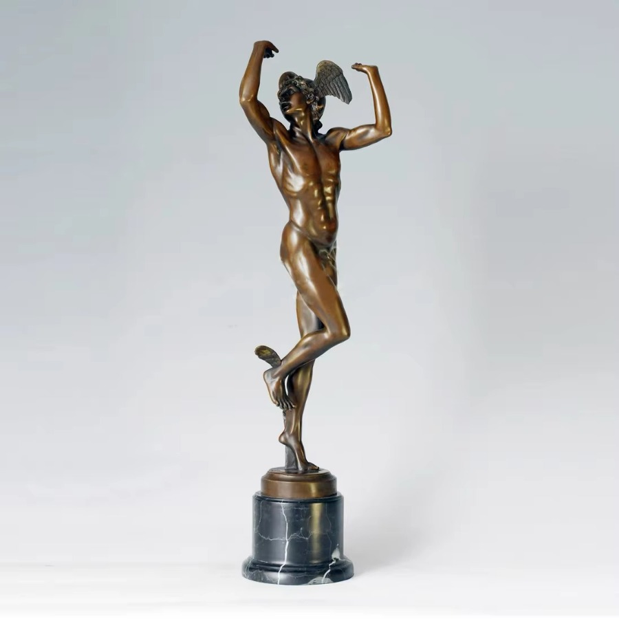 Home Decor Hermes - Statua in Rame di Ermete Greco