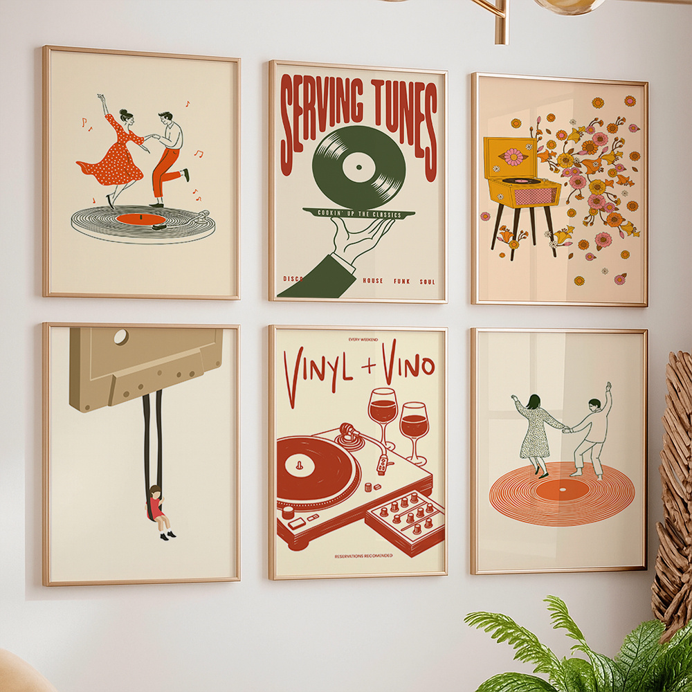 Home Decor Trends - Poster su Tela Vintage con Tema