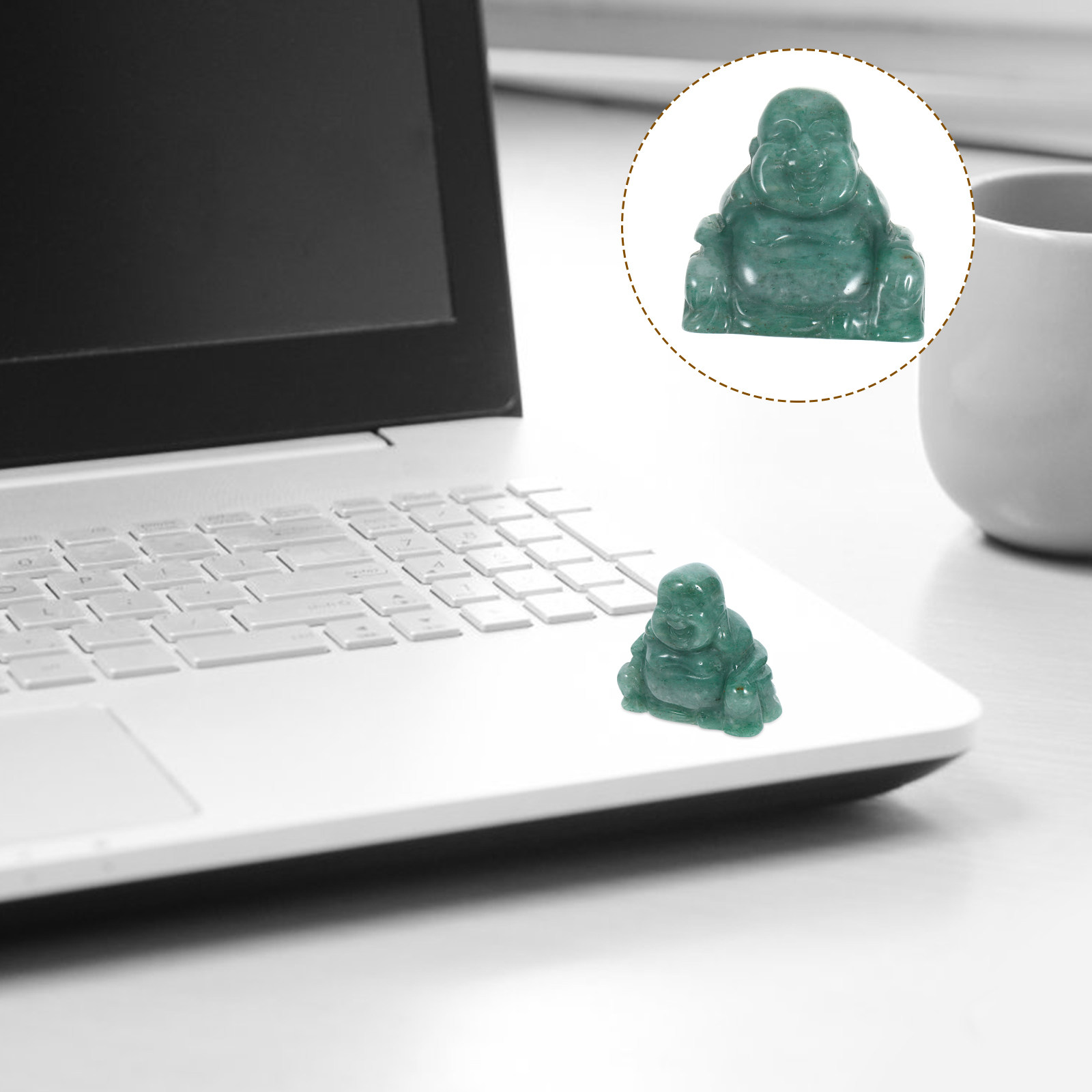 Home Decor Handmade - Statua di Buddha in Cristallo Premium,