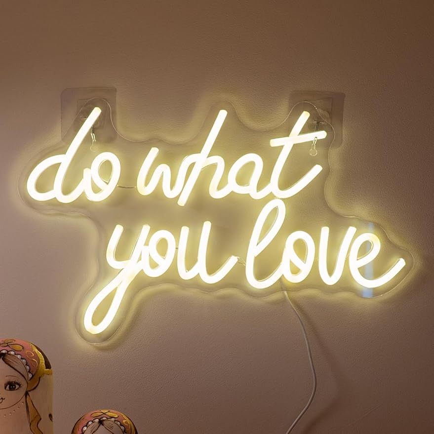 Home Decor Quotes Ideas - Fai ciò che ami - Insegna