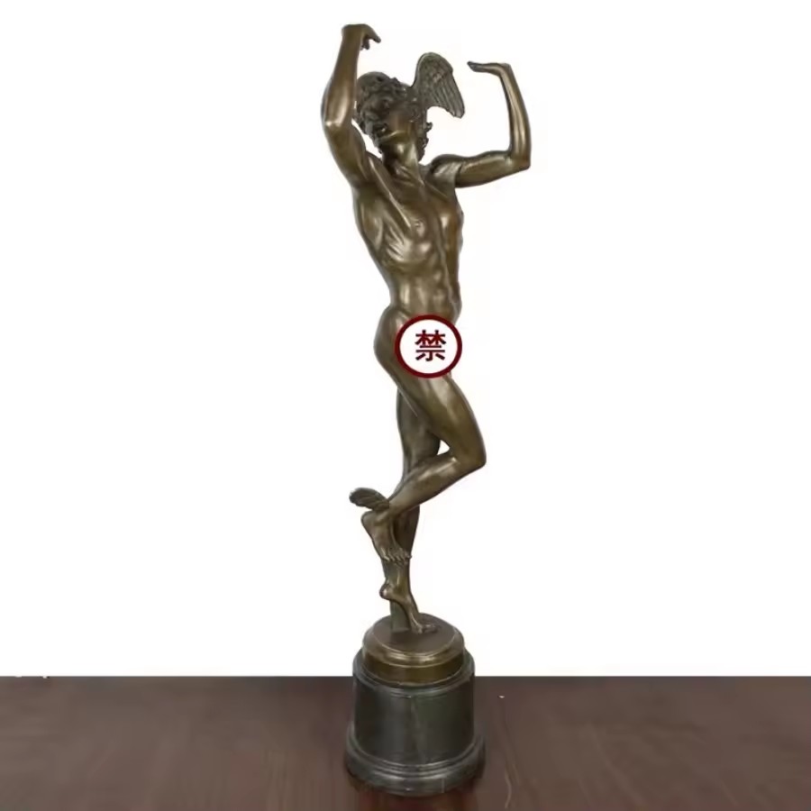 Home Decor Hermes - Bronzo Greco Hermes Romano Mercurio Statua
