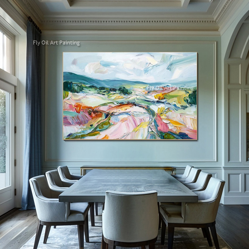 Dipinto a olio paesaggistico r - Home Decor Color Palettes recensione e prezzo