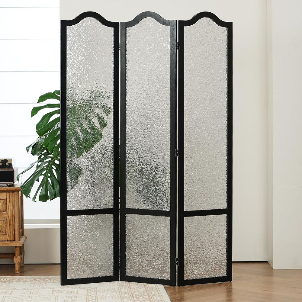 Divisorio in acrilico nero a 3 - Room Divider Screen recensione e prezzo