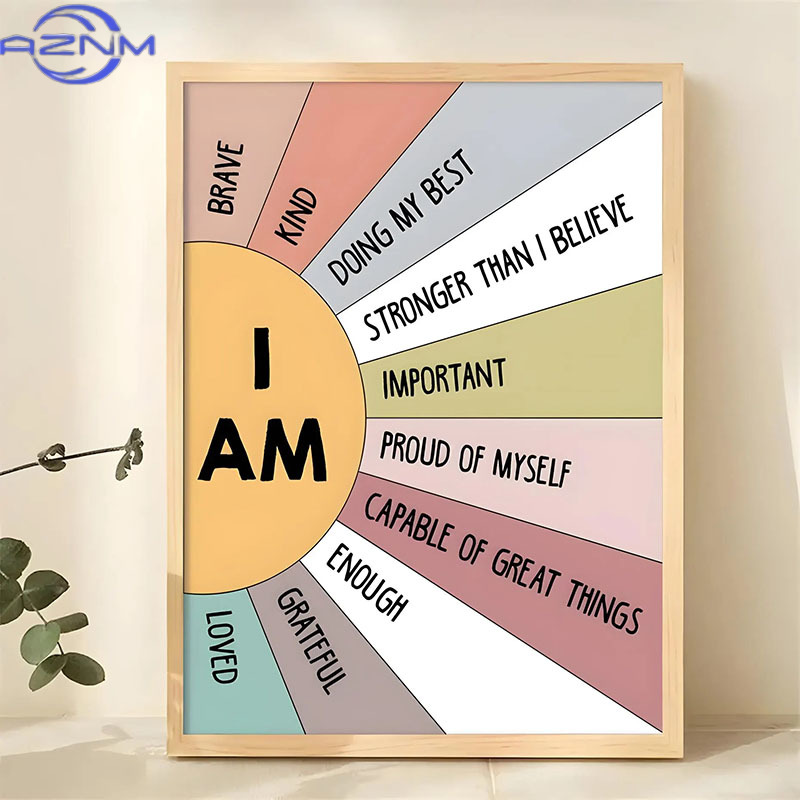AZNM 1pc Poster con citazione  - Home Decor Quotes Ideas recensione e prezzo