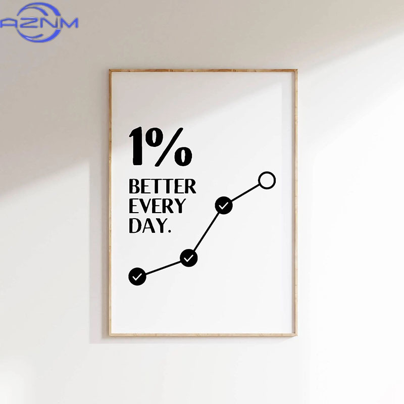 AZNM 1pc Poster con citazione  - Home Decor Quotes Ideas recensione e prezzo