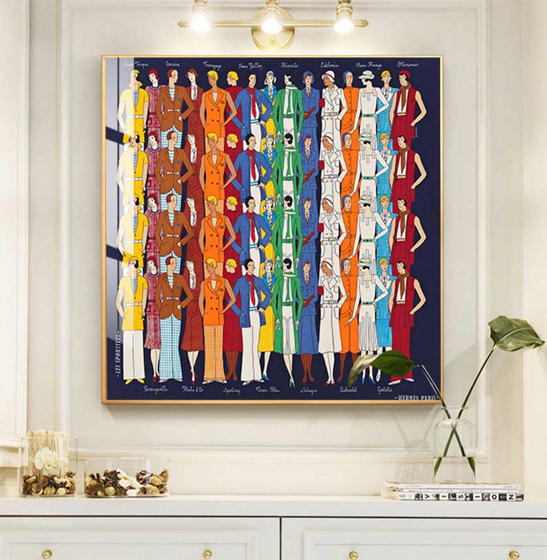 Cavalli moderni Pittura su tel - Home Decor Hermes recensione e prezzo