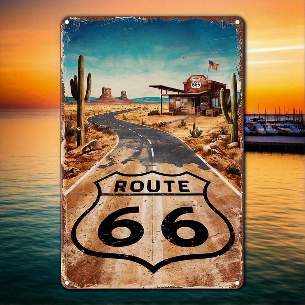 Targa in metallo vintage Route - Home Decor Trends recensione e prezzo