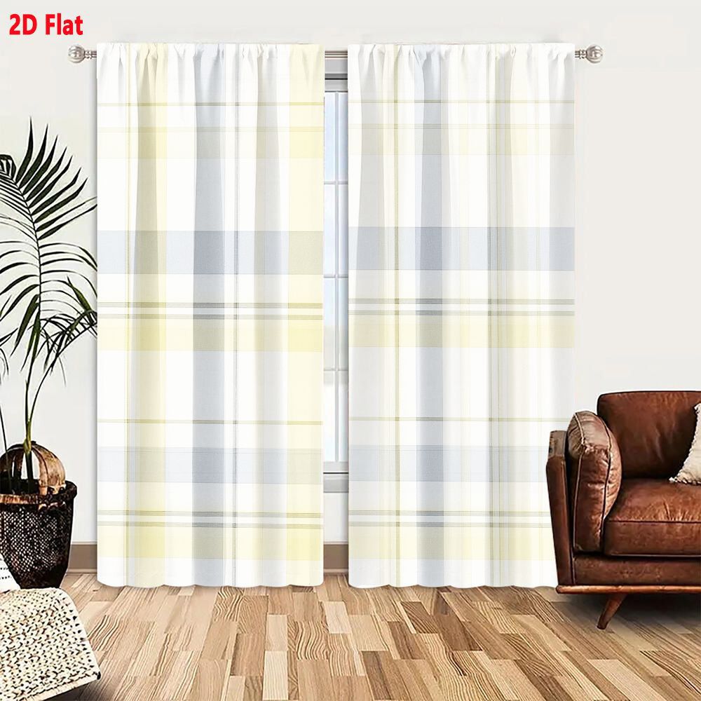 2 tende con motivo a quadri pi - Home Decor Color Palettes recensione e prezzo