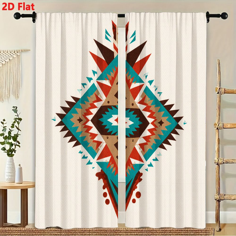 2 Pezzi di Tende con Design Ge - Home Decor Color Palettes recensione e prezzo